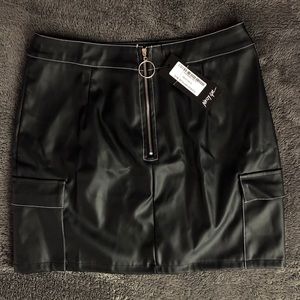 Nasty Gal Mini Faux Leather Skirt
